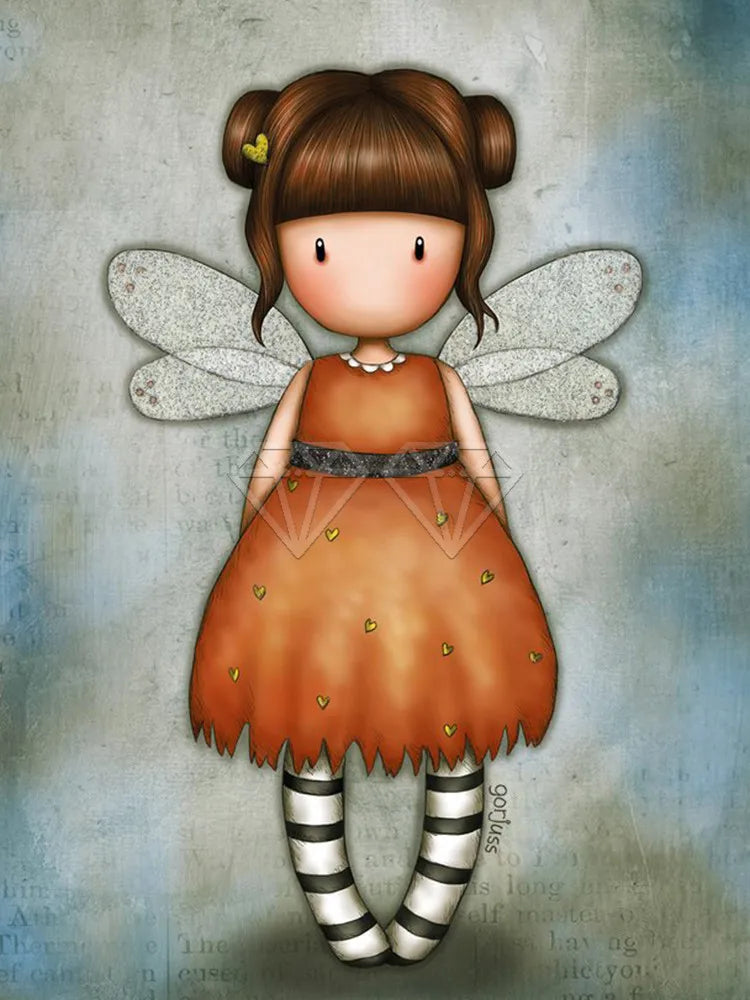 DIY Cartoon Girl Diamond Paintings