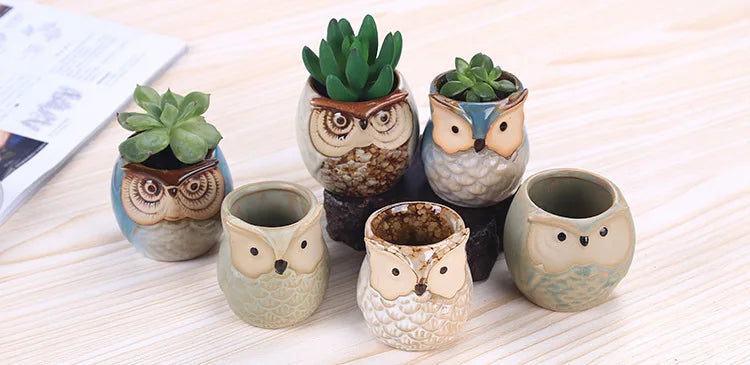 Petit pot en forme de Hibou