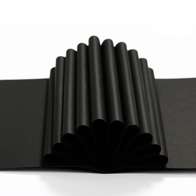 Cuaderno de dibujo en hojas negras tamaño 16/32/56K