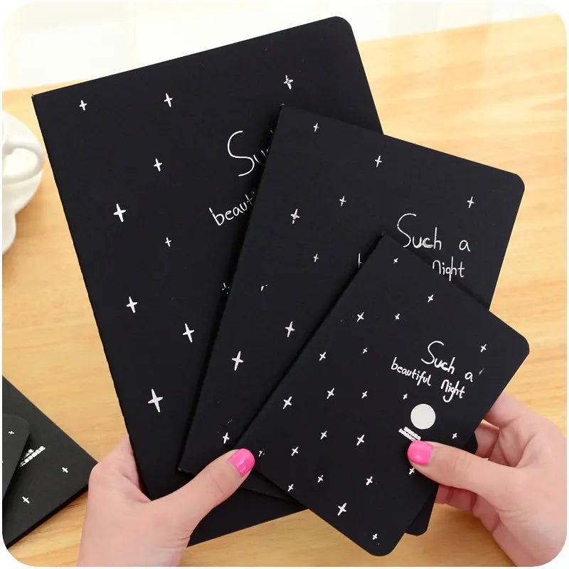 Cuaderno de dibujo en hojas negras tamaño 16/32/56K