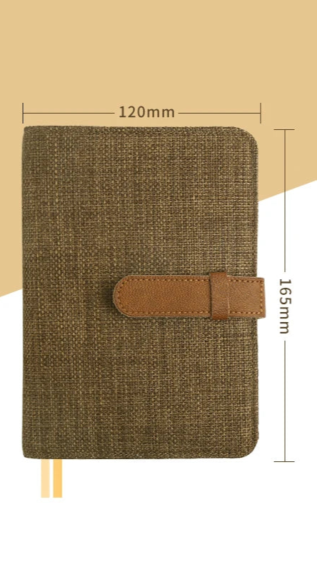 Protector de tela para cuadernos tamaño A5 o A6