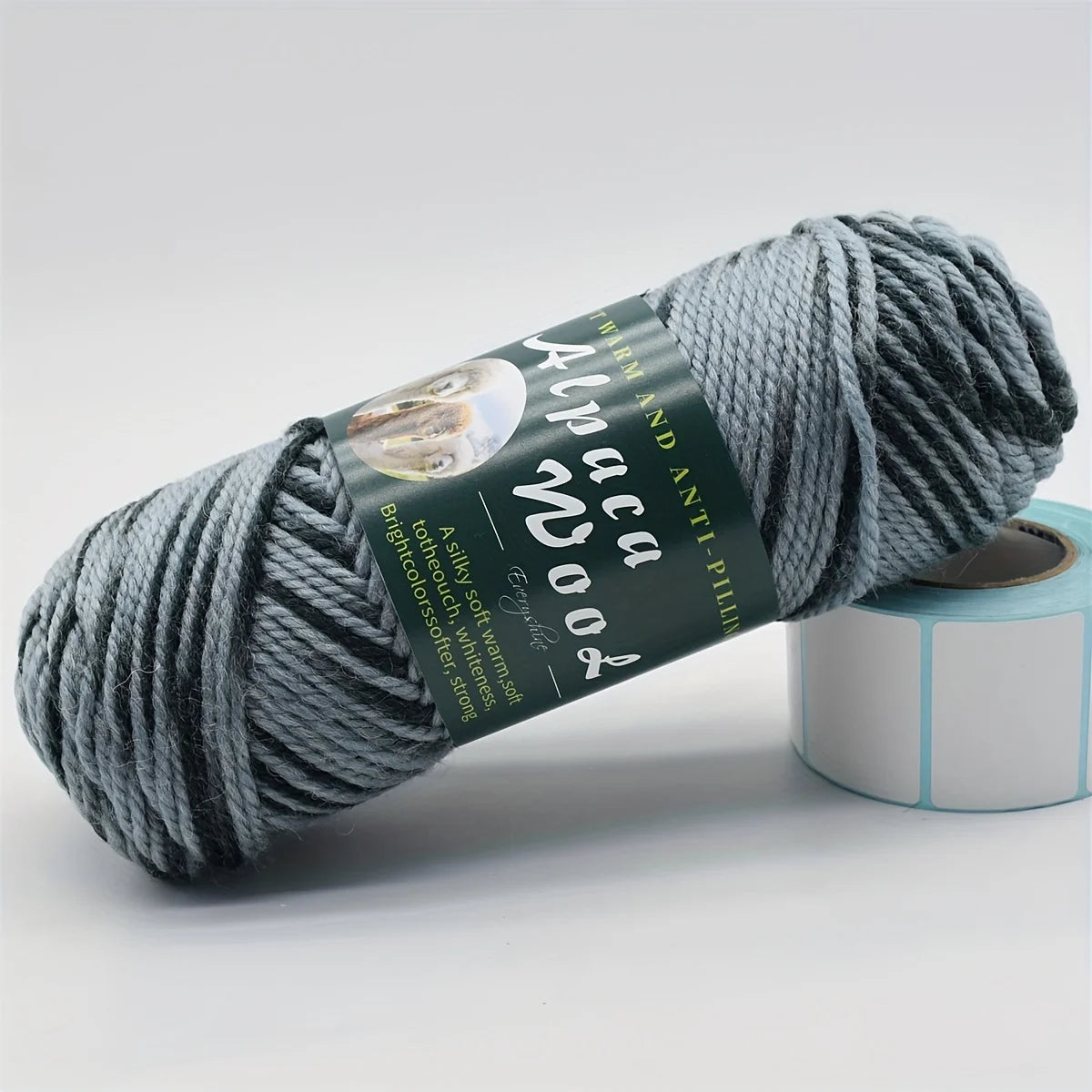 5 ovillos de lana de alpaca suave 100grx5