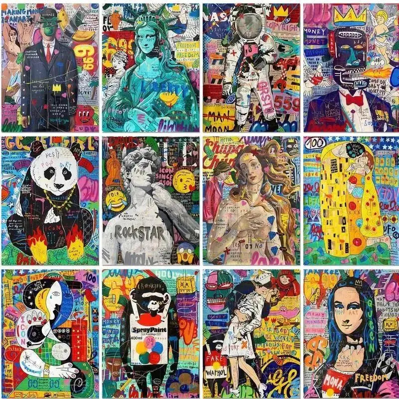 Painting by numbers Famous works Modernized