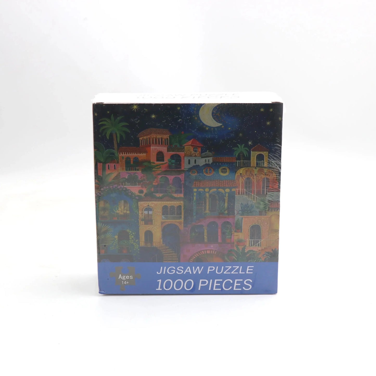 Puzzle 1000 Pieces pour adulte Ville colorée dans la nuit