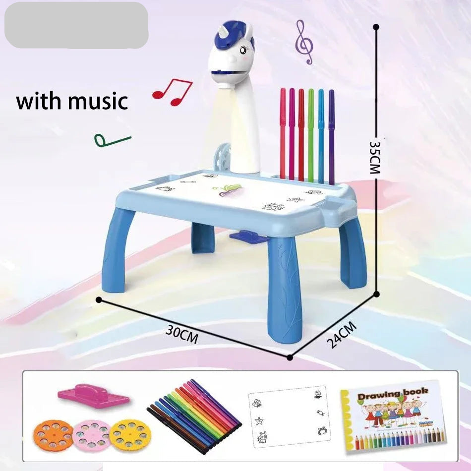Unicorn Children's Drawing Table