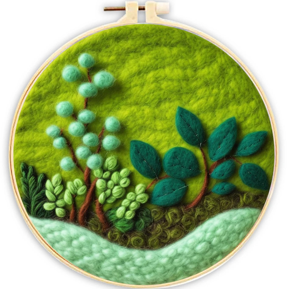 Kits de feutrage vert nature