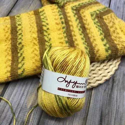 Fil de laine dégradé 50g
