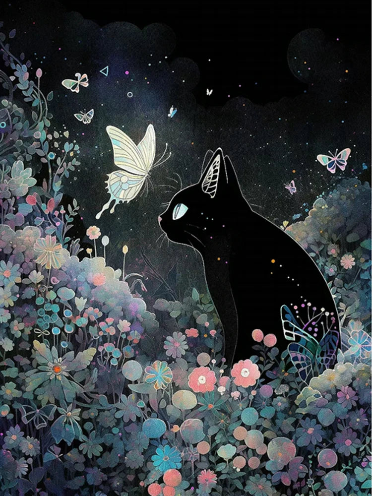 Kits 5D DIY Peintures à diamants chat