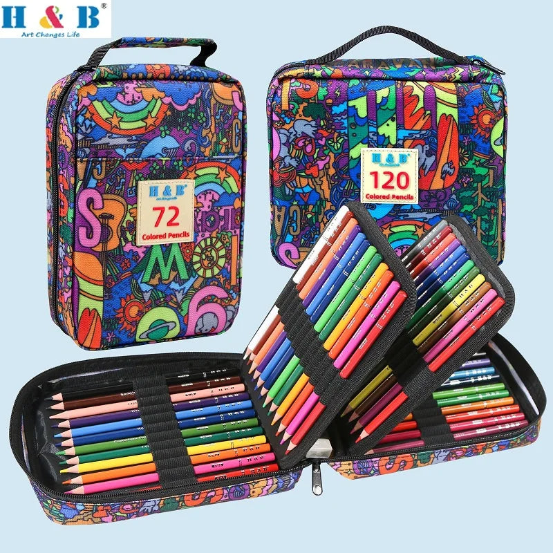 Juego de lápices de colores H&B 72/120