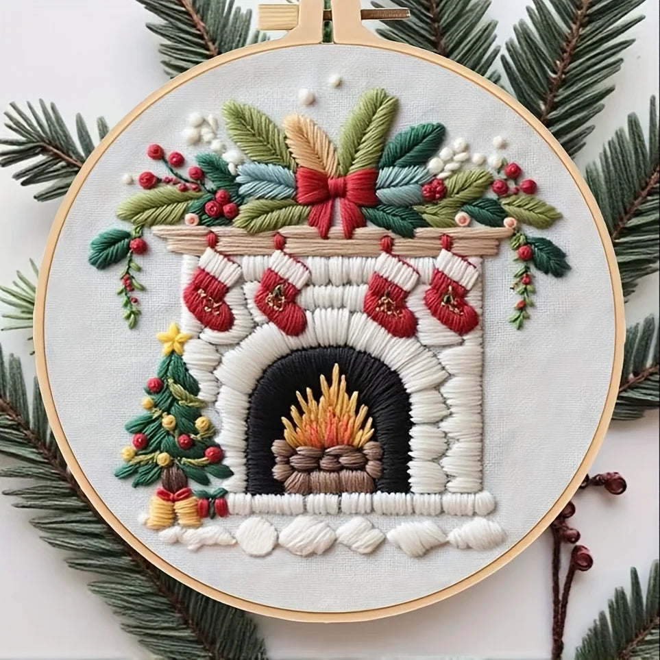 Ensemble de broderie série de noël