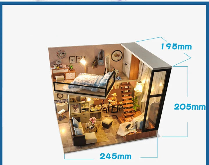 DIY Maquettes en bois à assembler - maison de poupée _ Plusieurs modèles disponibles