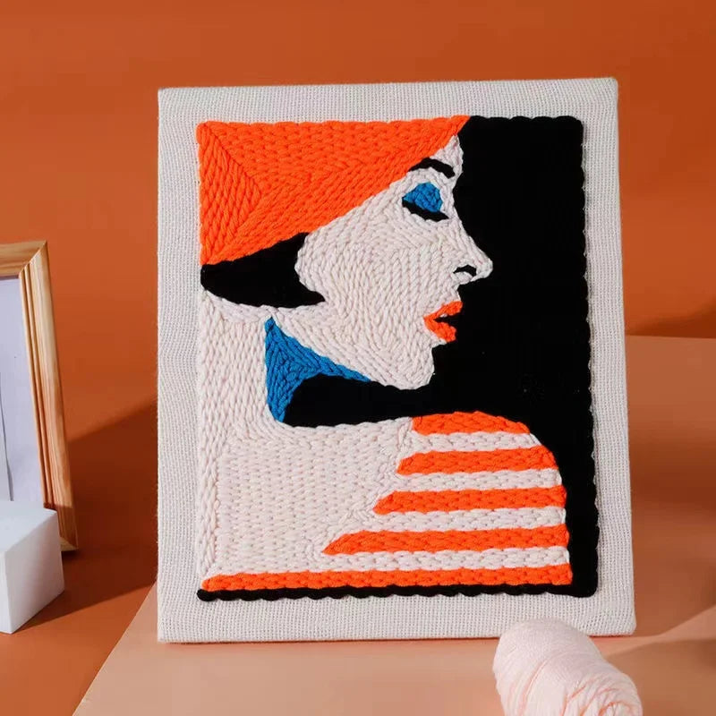 Kits de broderie à poinçon motif estampillé