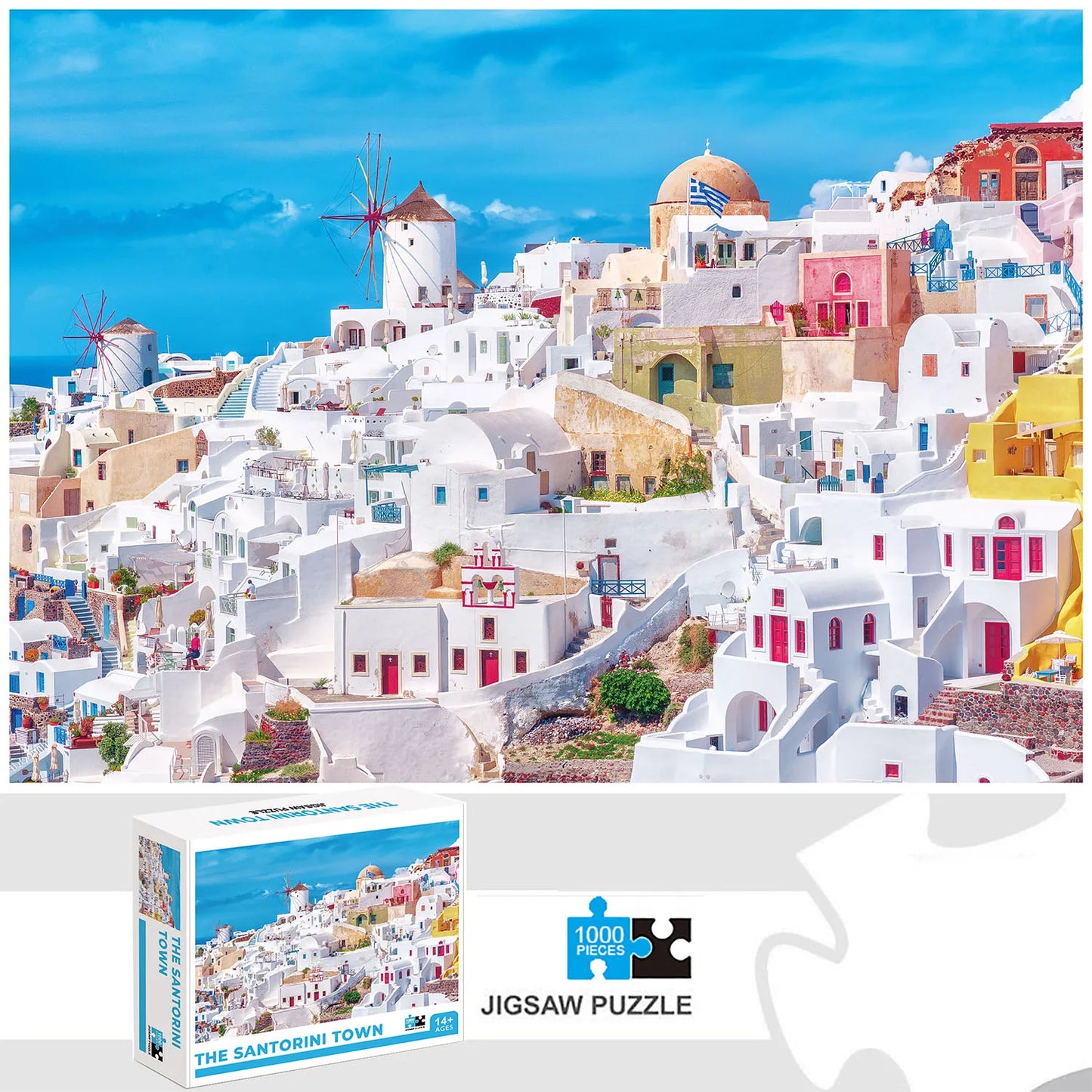 Puzzle de 1000 Pièces Santorini