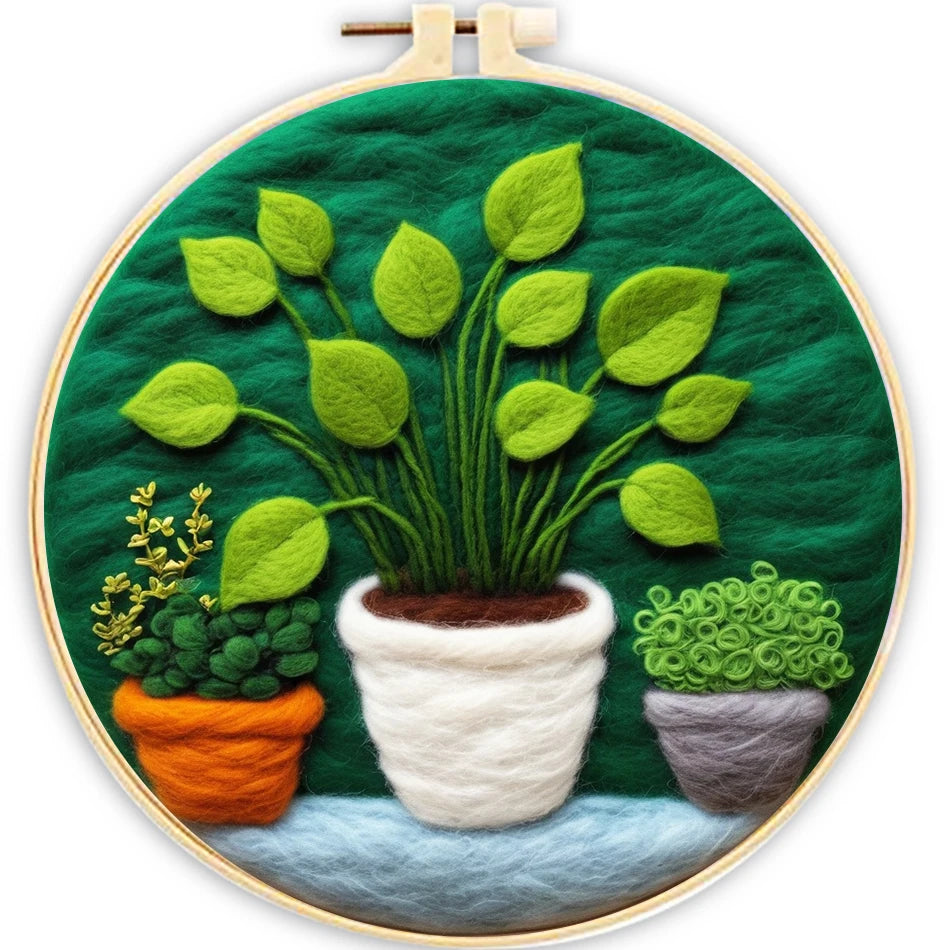 Kits de feutrage vert nature