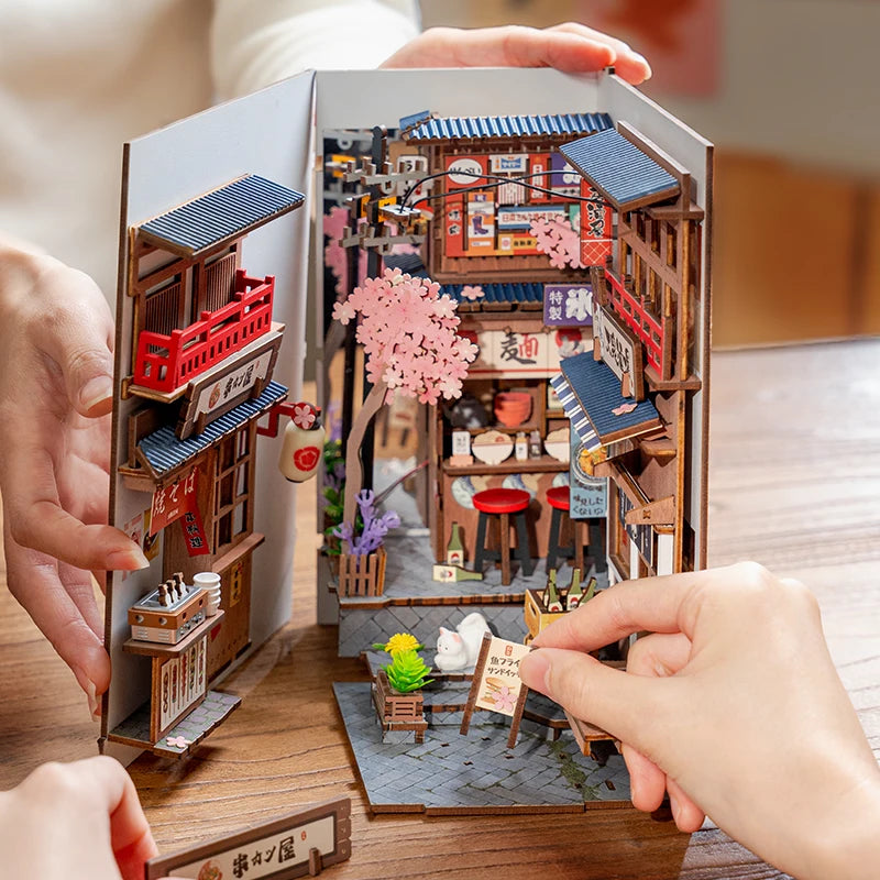 Maquette Robotime Rolife DIY ruelle Japonaise Sakura / Vin