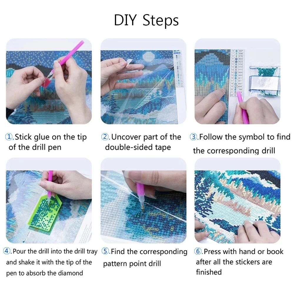 Kit de peinture à diamants d'anime Japon