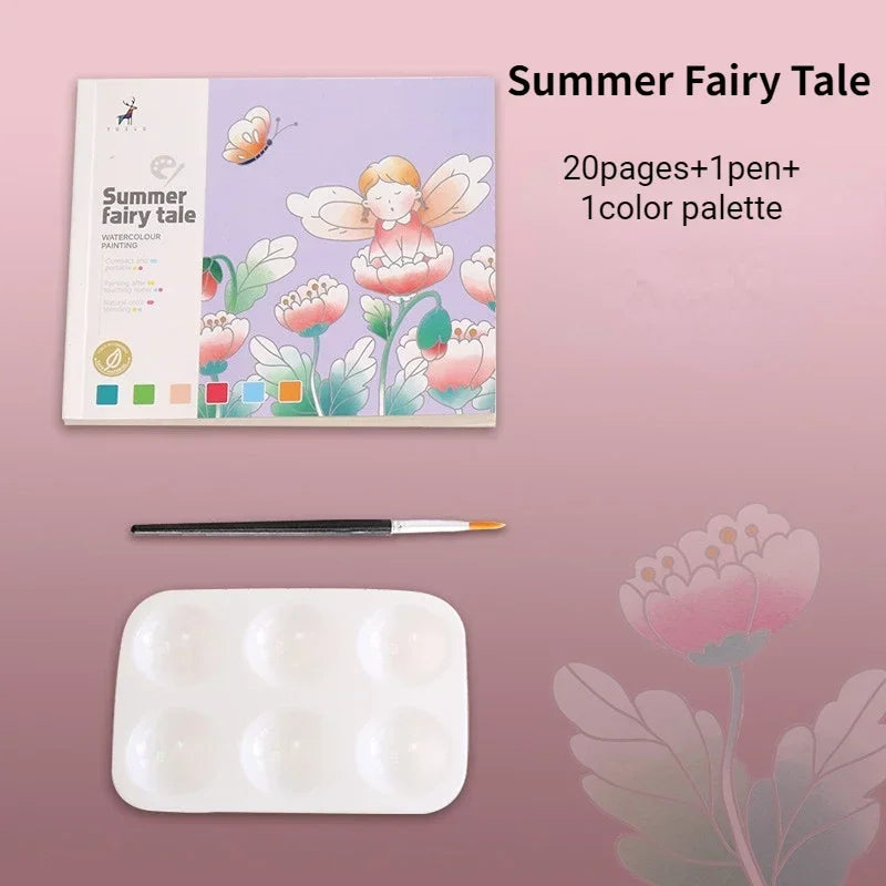 Livres de coloriage à la peinture à l'eau pour enfant 20 feuilles