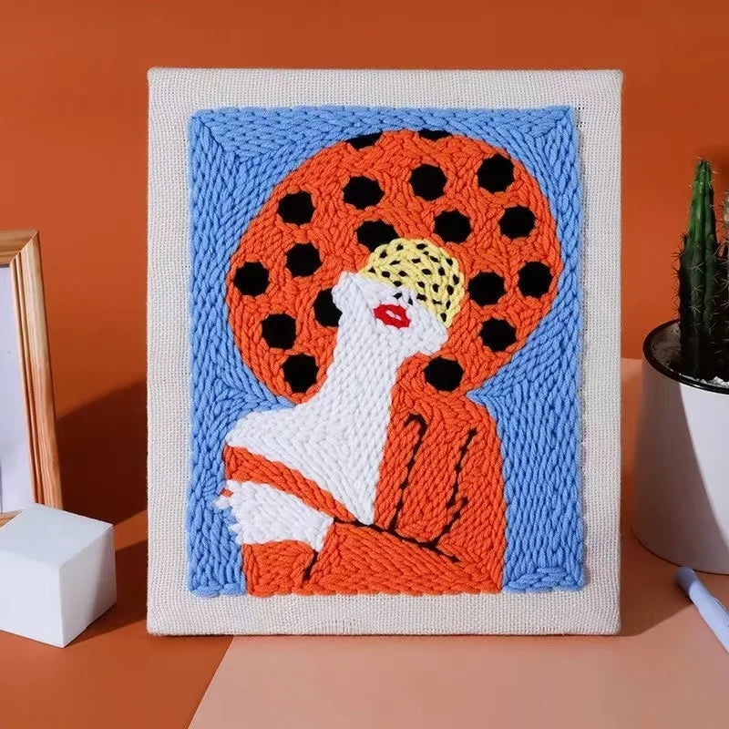 Kits de broderie à poinçon motif estampillé