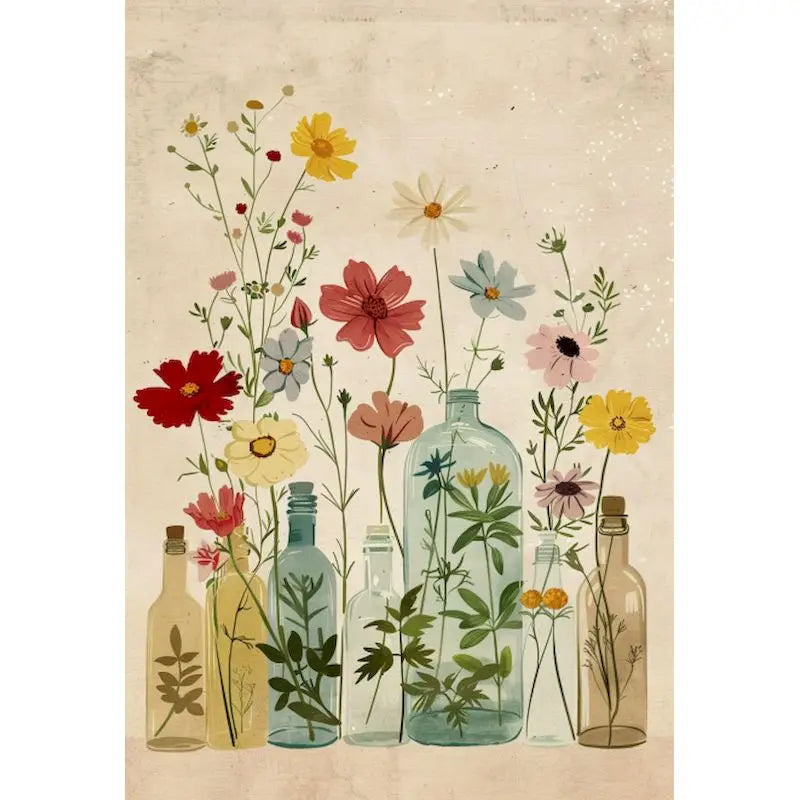 Paint by numbers for adults flower vases