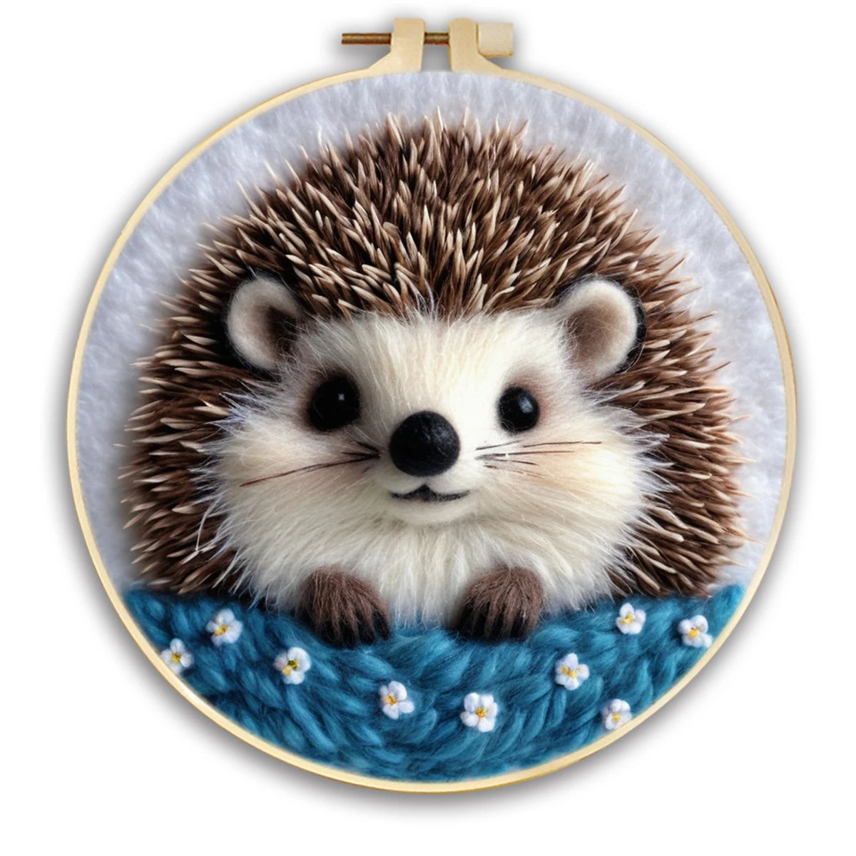 Kits de feutrage peinture avec cadre de broderie 20x20 cm animal
