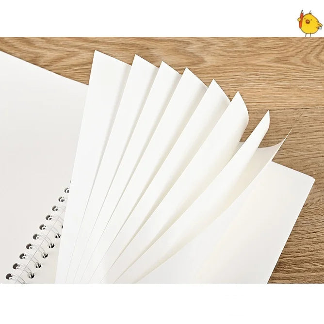 Cahier Vintage à pages blanches A5