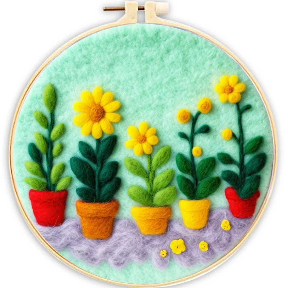 Kits de feutrage vert nature