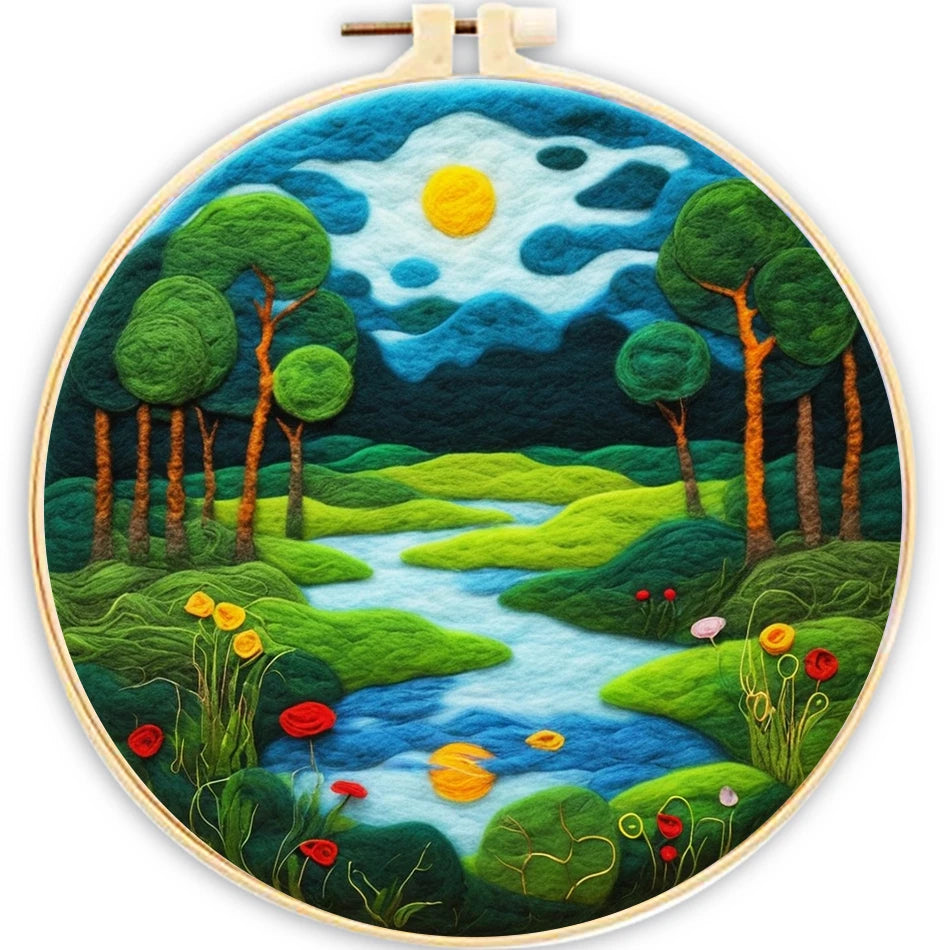Kits de feutrage vert nature