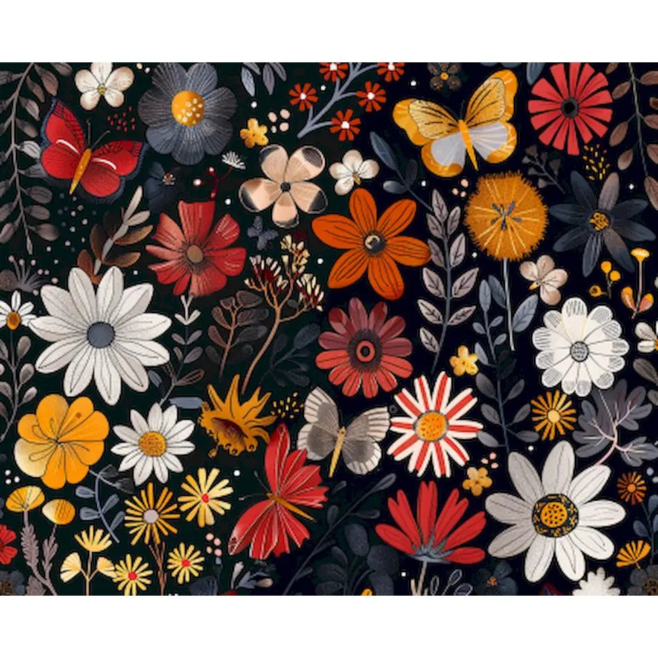 Peintures par numéros fleurs colorées