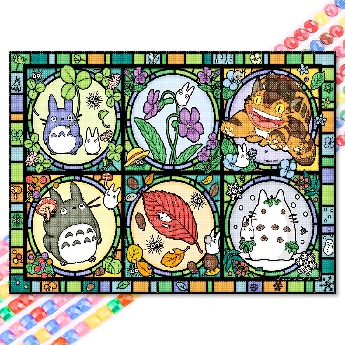 Kit de peinture à diamants d'anime Japon