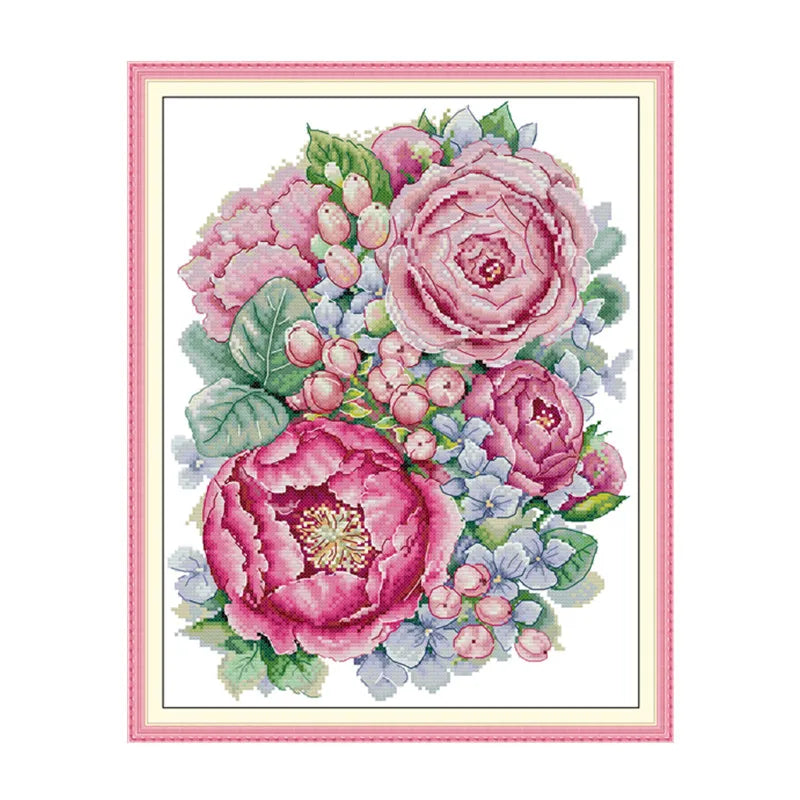 Kit de broderie au point de croix Bloom 14CT, 11CT