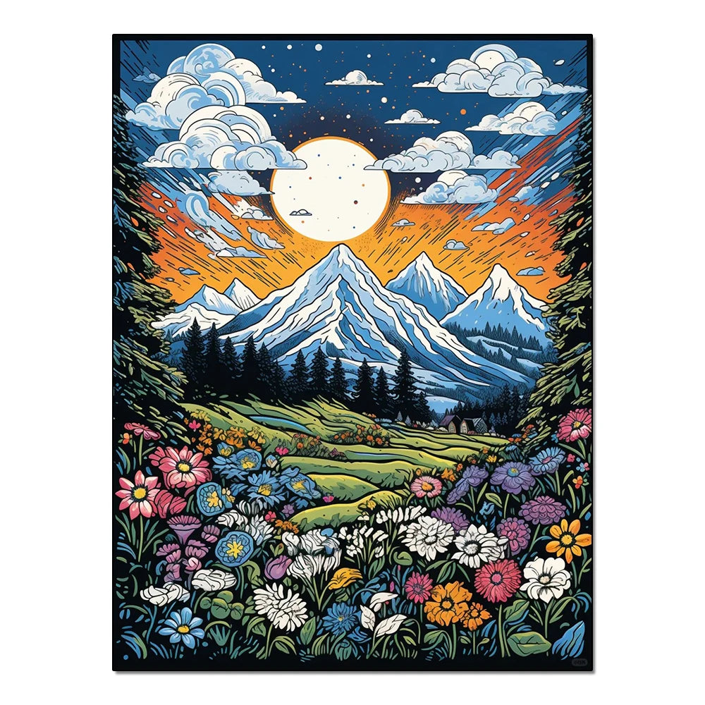 Diamond Paintings Nature Landscape Sunset
