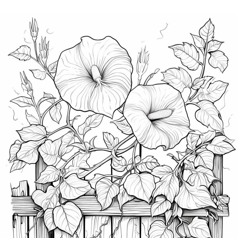 Fantasy Flower Coloring Book 22 Stress Relieving Pages