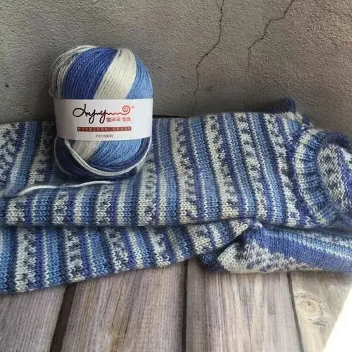 Fil de laine dégradé 50g