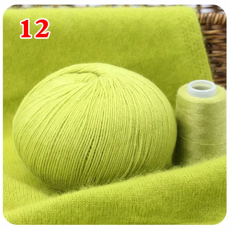 Pelote de laine 100% cachemire de Mongolie 70gr Plusieurs couleurs disponibles