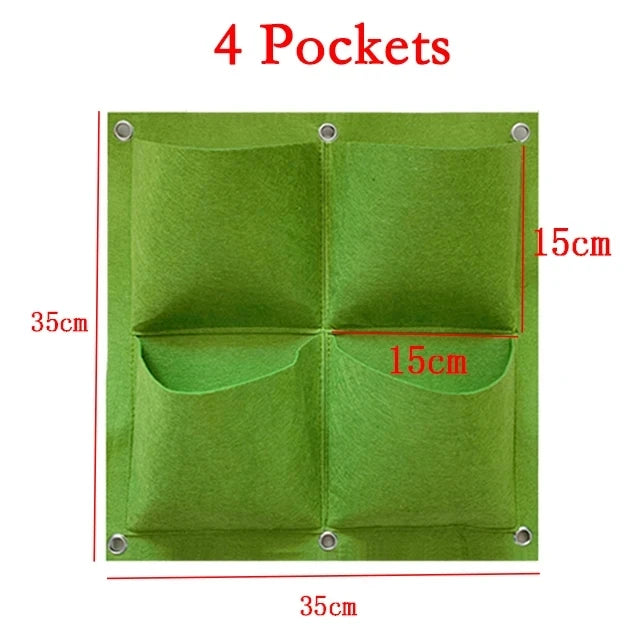 Sac de culture de plantes vertes, pochettes de grande taille, jardinière verticale de légumes de jardin, sacs de culture de fleurs, sac de jardinière de jardin