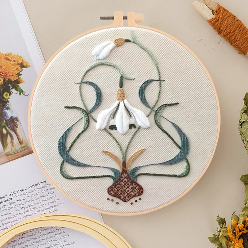 Broderie point de croix Colibri papillon cerf fraises fleurs montagnes