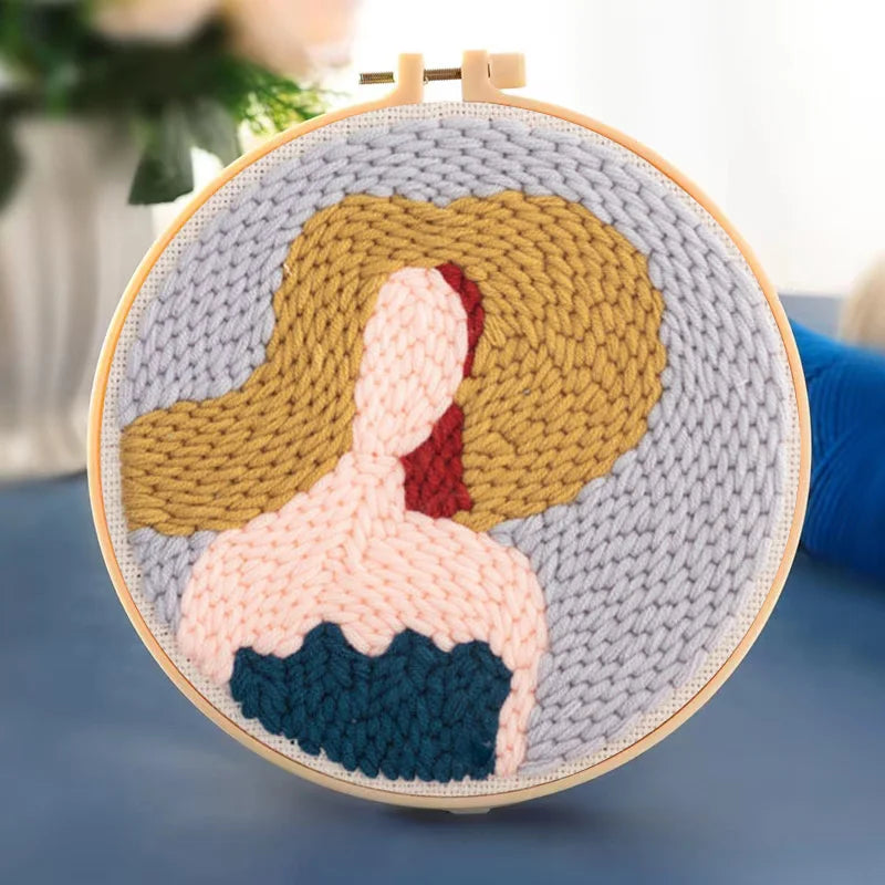 Kits de broderie à poinçon motif estampillé