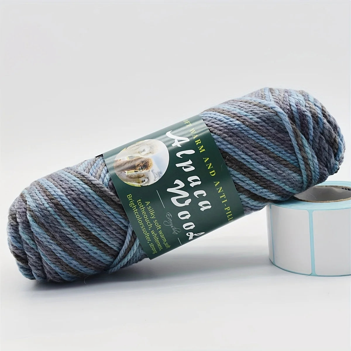 5 ovillos de lana de alpaca suave 100grx5