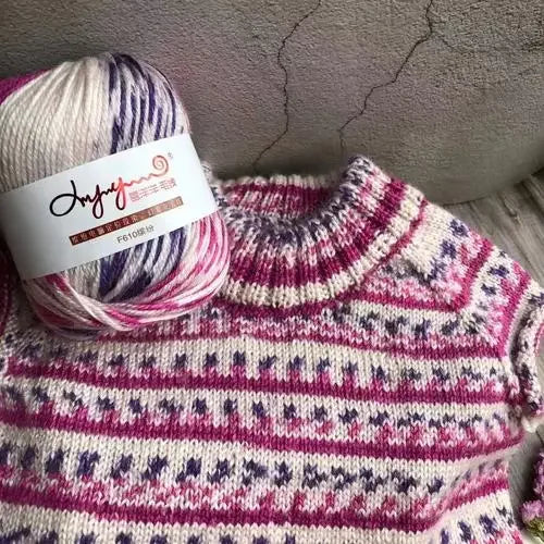 Fil de laine dégradé 50g