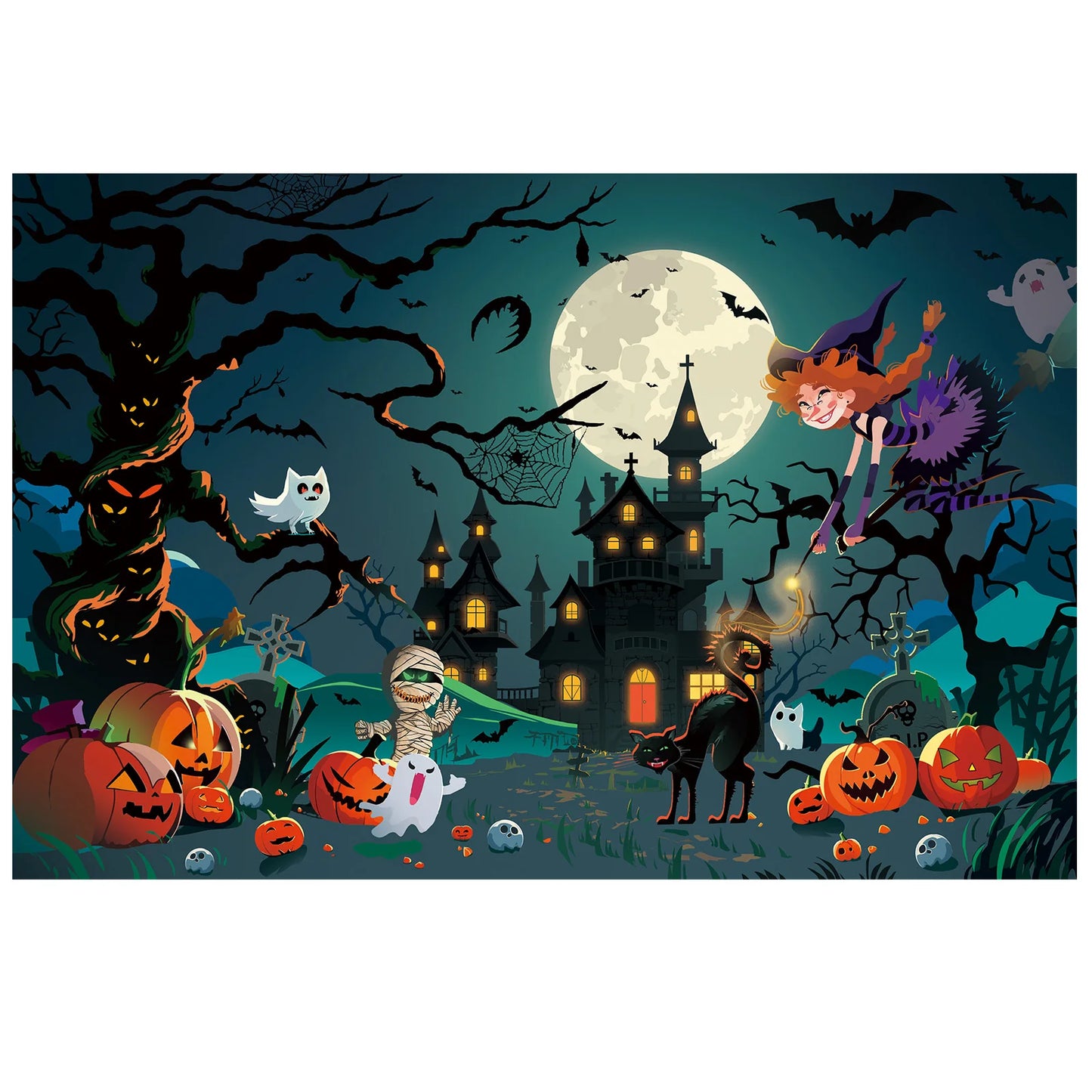 Puzzle Happy Halloween 100 pièces,