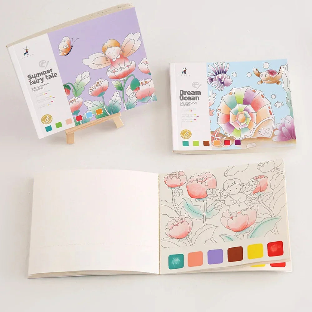 Livres de coloriage à la peinture à l'eau pour enfant 20 feuilles