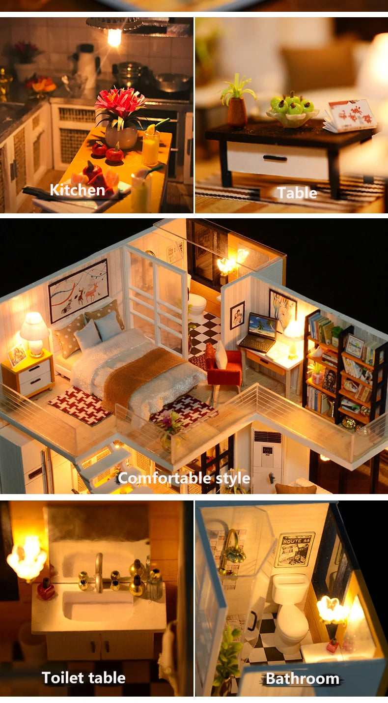 DIY Maquettes en bois à assembler - maison de poupée _ Plusieurs modèles disponibles