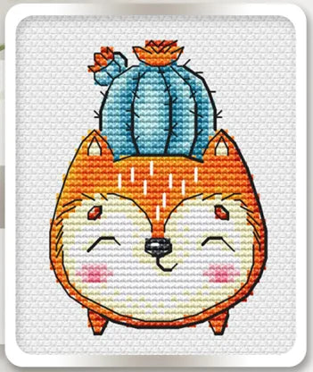 Ensembles de broderie point de croix comptés Pots de fleurs animaux 14CT 18CT toile vierge