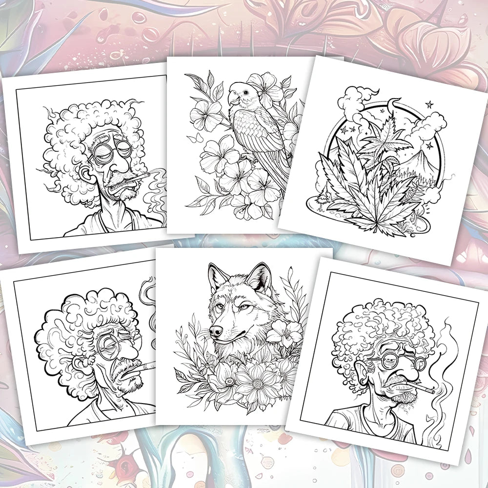 Coloring books different themes