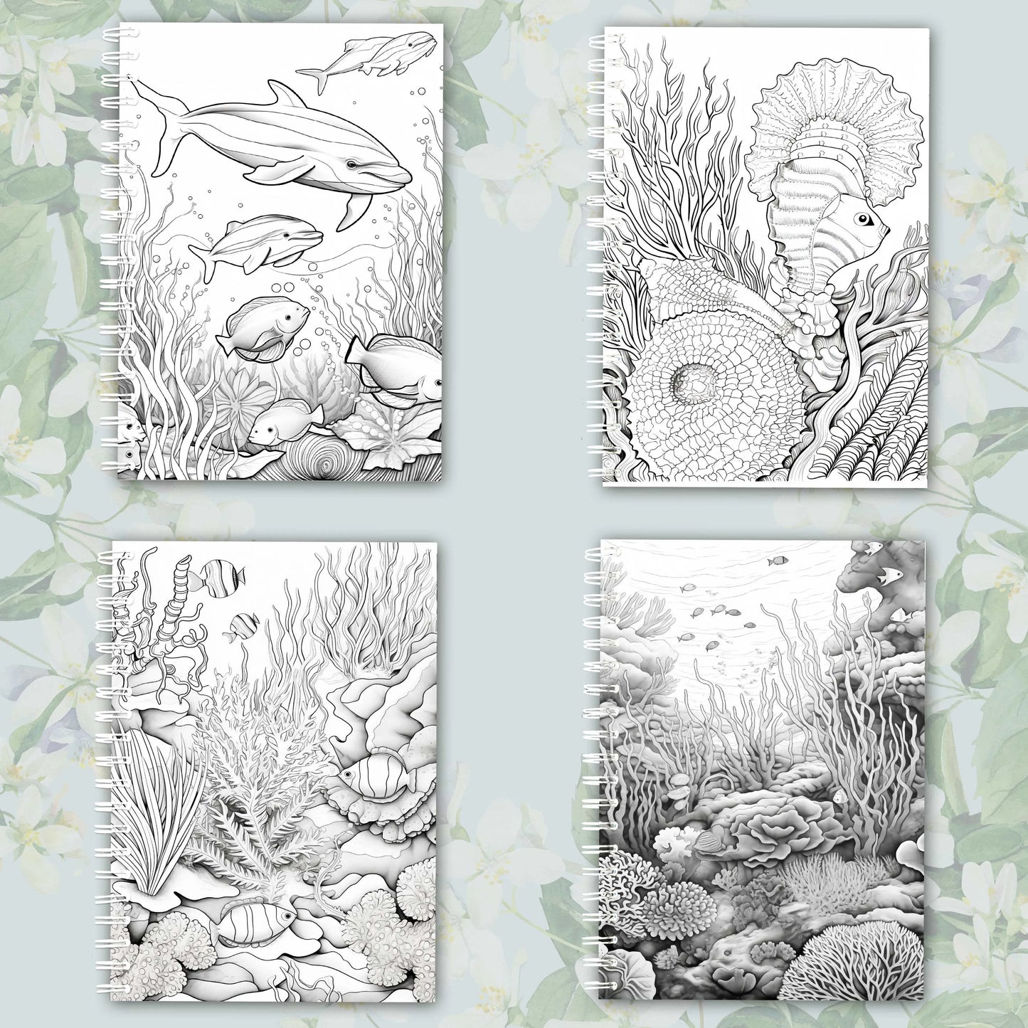 Sea Life Adult Coloring Book