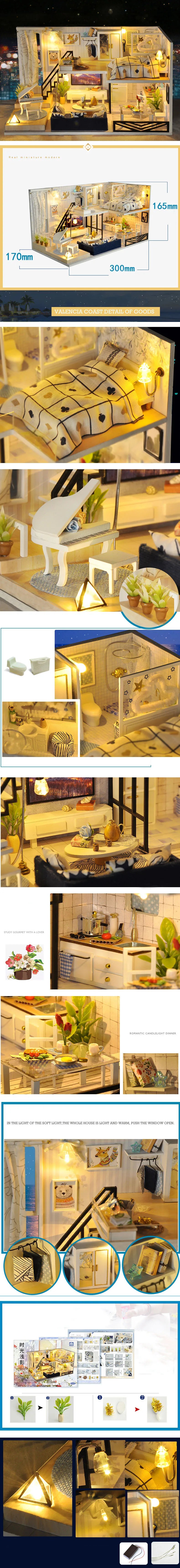 DIY Maquettes en bois à assembler - maison de poupée _ Plusieurs modèles disponibles