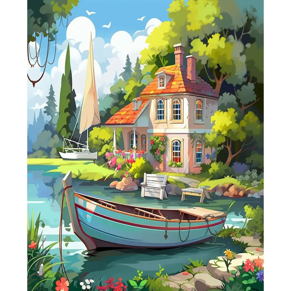Pintura por números para adultos Varios paisajes