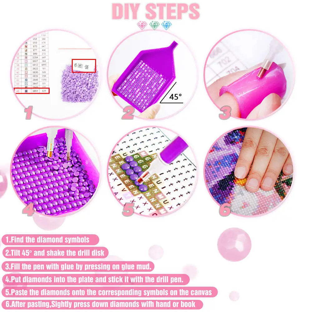 Peinture à diamants ciel de Noel étoilé