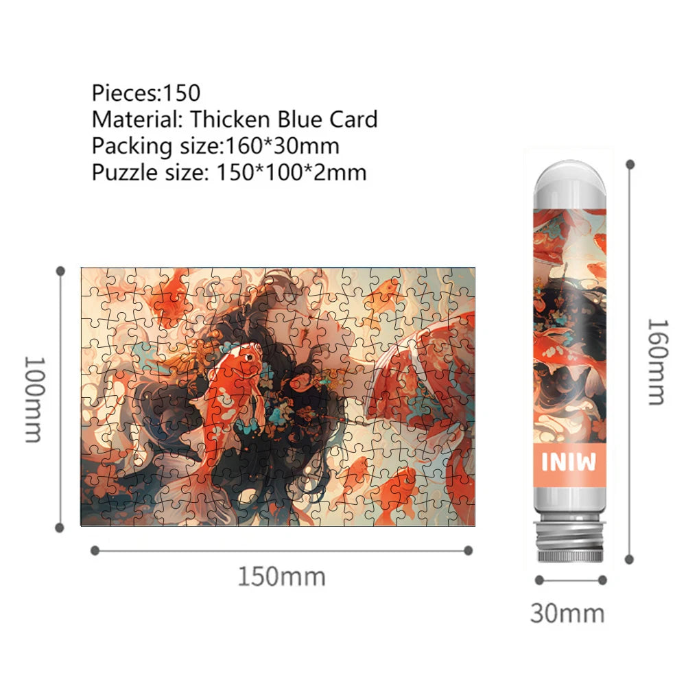 Mini Puzzles 150 piezas en Tubo Lucky Girl