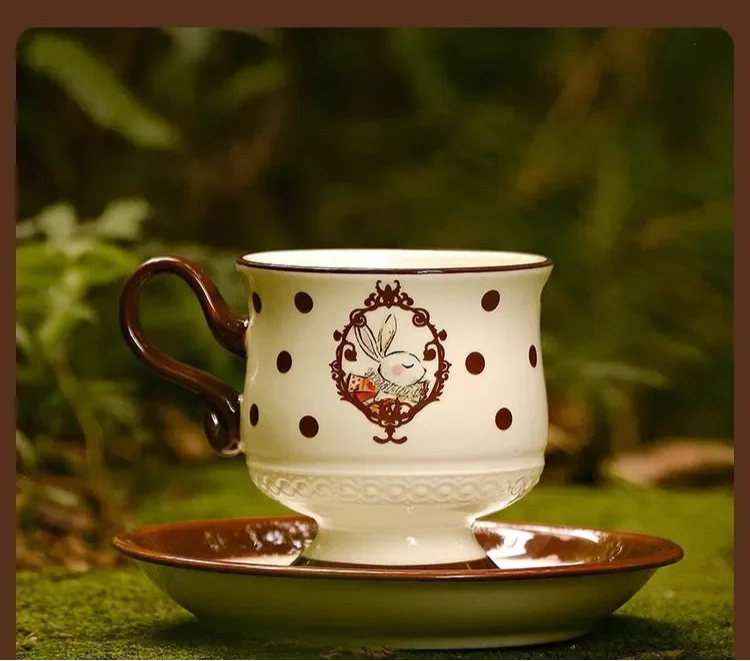 Retro Ceramic Rabbit Mug
